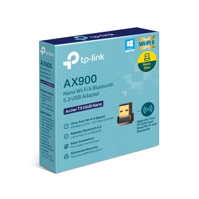 Kép 11/11 - TP-Link Archer TX10UB Nano AX900 Nano Wi-Fi 6 Bluetooth 5.3 USB Adapter