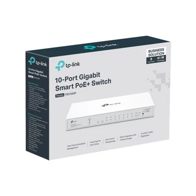 Kép 6/6 - TP-Link Festa FS310GP 10-Port Gigabit Smart Switch with 8-Port PoE+