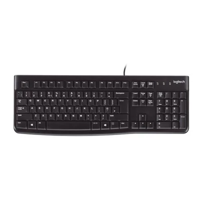 Logitech K120 USB billentyűzet Black UK