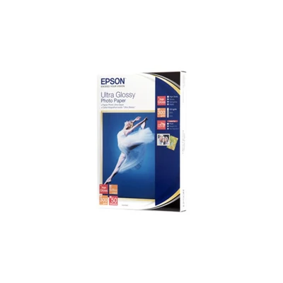 Epson ultra fényes eredeti fotópapír (10x15cm, 50 lap, 300g)