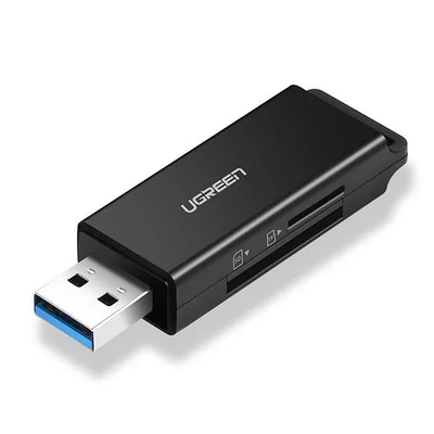 UGREEN CM104 USB 3.0 SD MicroSD Card Reader Black
