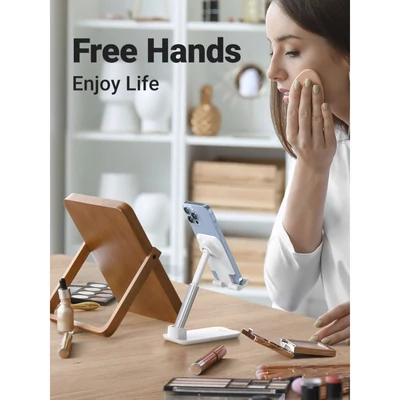 Kép 4/5 - UGREEN Foldable Multi-Angle Phone Desktop Stand Silver