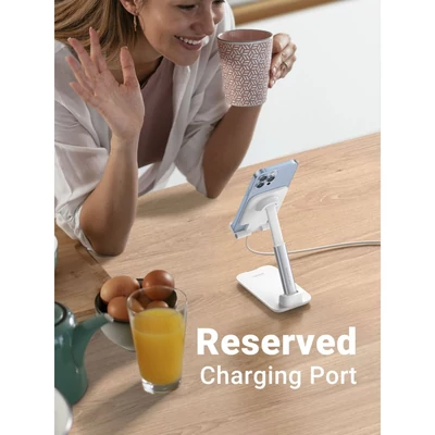 Kép 5/5 - UGREEN Foldable Multi-Angle Phone Desktop Stand Silver