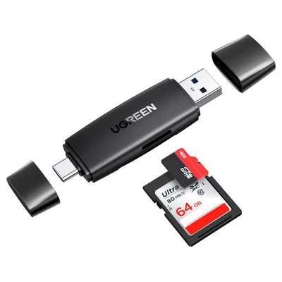 Kép 3/3 - UGREEN Multifunction Card Reader Black