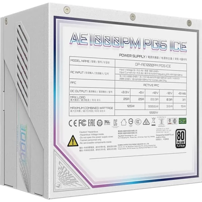 Kép 5/7 - Gigabyte 1000W 80+ Platinum Aorus Elite ICE