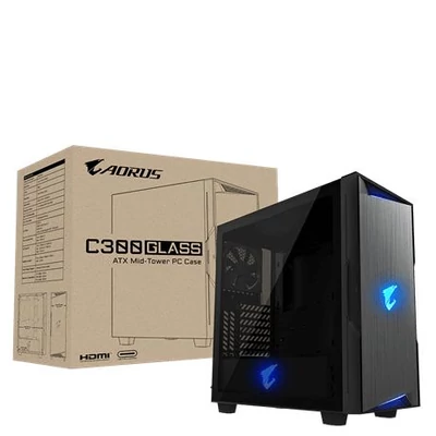 Kép 9/9 - Gigabyte Aorus C300 Glass Black