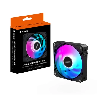 Kép 7/7 - Gigabyte Aorus EZ Chain Fan 120 Black