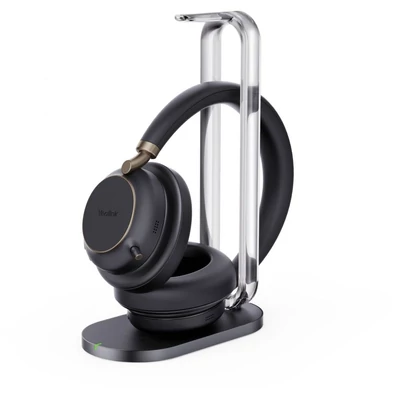 Yealink BH76 Plus MS Teams USB-C/A Wireless Bluetooth with Charging Stand Headset Black
