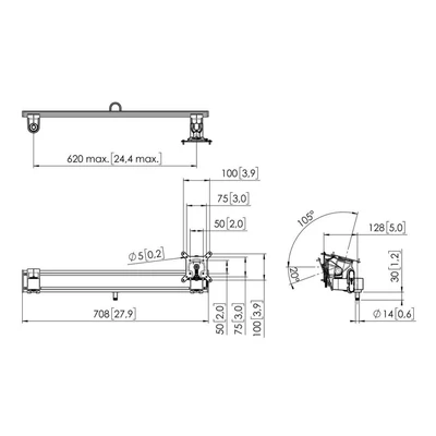 Kép 3/3 - Vogel's MOMO A001 Dual Monitor Adapter Black