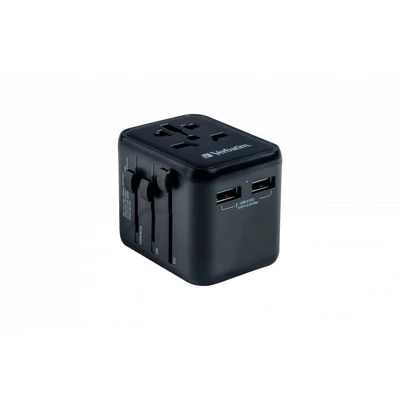 Kép 2/11 - Verbatim Universal Travel Adapter UTA-03 Plug with USB-C PD & QC, 2 x USB-C & 2 x USB-A ports