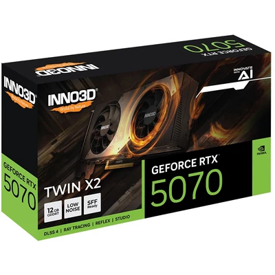 Kép 3/3 - Inno3D GeForce RTX5070 12GB GDDR7 Twin X2