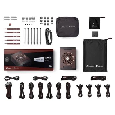 Kép 3/9 - Seasonic 1600W 80+ Titanium Prime TX Noctua Edition