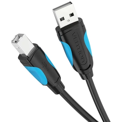 Kép 2/5 - Vention USB-A 2.0 to USB-B 2.0 cable 10m Black