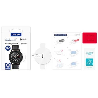Kép 2/3 - Samsung Galaxy Watch4 Classic (42mm) Kdlab Subcore Tempered Glass Galaxy Wise Small Ivory White