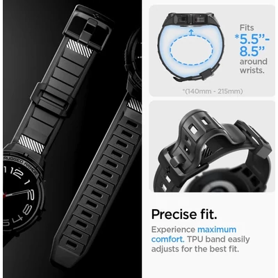 Kép 15/17 - Spigen Rugged Armor Pro for Samsung Galaxy Watch6 Classic 47mm Black