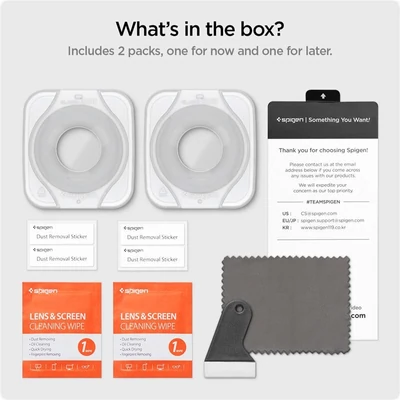 Kép 2/5 - Spigen Glass EZ Fit 2 Pack - Samsung Galaxy Watch5/4 44mm