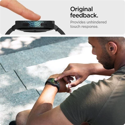 Kép 5/5 - Spigen Glass EZ Fit 2 Pack - Samsung Galaxy Watch5/4 44mm