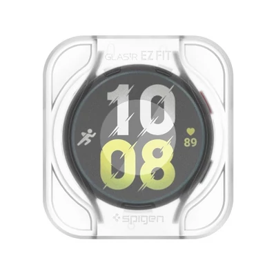 Kép 2/5 - Spigen Glass tR EZ Fit 2 Pack for Samsung Galaxy Watch6 44mm