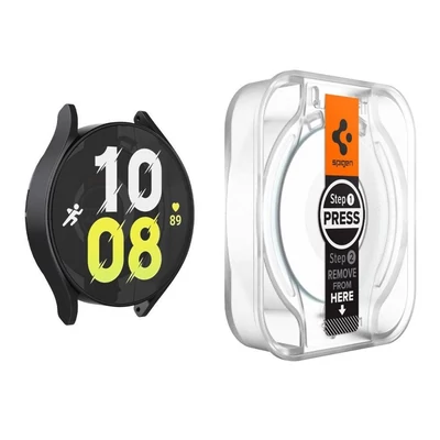 Kép 3/5 - Spigen Glass tR EZ Fit 2 Pack for Samsung Galaxy Watch6 44mm