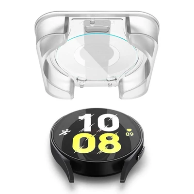 Kép 4/5 - Spigen Glass tR EZ Fit 2 Pack for Samsung Galaxy Watch6 44mm