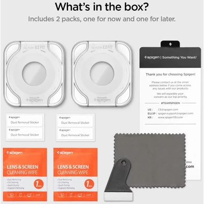 Kép 11/11 - Spigen Glass tR EZ Fit 2 Pack for Samsung Galaxy Watch6 Classic 47mm