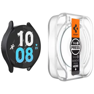 Kép 2/9 - Spigen Glass tR EZ Fit 2 Pack Samsung Galaxy Watch6 40mm