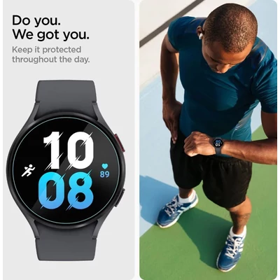 Kép 5/9 - Spigen Glass tR EZ Fit 2 Pack Samsung Galaxy Watch6 40mm