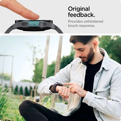Kép 6/9 - Spigen Glass tR EZ Fit 2 Pack Samsung Galaxy Watch6 40mm