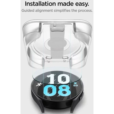 Kép 7/9 - Spigen Glass tR EZ Fit 2 Pack Samsung Galaxy Watch6 40mm