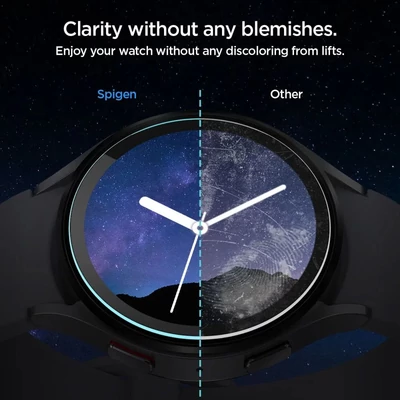 Kép 8/9 - Spigen Glass tR EZ Fit 2 Pack Samsung Galaxy Watch6 40mm