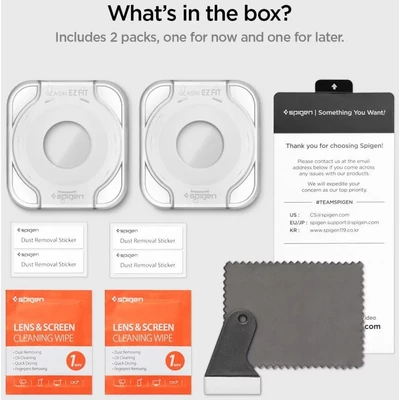 Kép 9/9 - Spigen Glass tR EZ Fit 2 Pack Samsung Galaxy Watch6 40mm