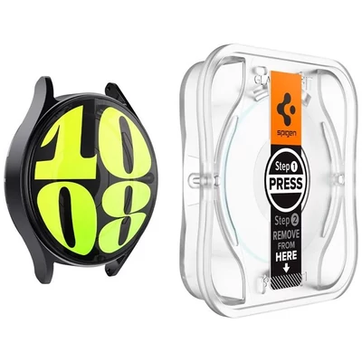 Kép 3/9 - Spigen Glass tR EZ Fit Samsung Galaxy Watch7 (40mm) 2 pack Transparency