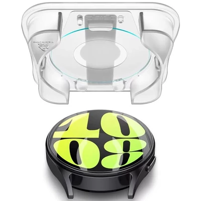 Kép 4/9 - Spigen Glass tR EZ Fit Samsung Galaxy Watch7 (40mm) 2 pack Transparency