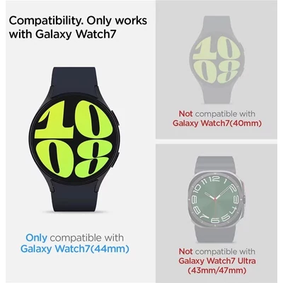 Kép 6/9 - Spigen Glass tR EZ Fit Samsung Galaxy Watch7 (40mm) 2 pack Transparency