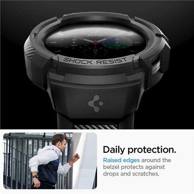 Kép 4/5 - Spigen Rugged Armor Pro, black - Samsung Galaxy Watch5 Pro 45mm