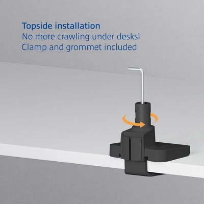 Kép 6/17 - ACT AC8343 Dual Monitor Arm Office Premium with Gas Spring Pole Mounted