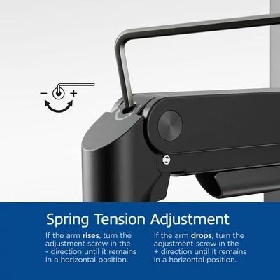 Kép 13/13 - ACT AC8344 Dual Monitor Arm Office Premium with Gas Spring Crossbar