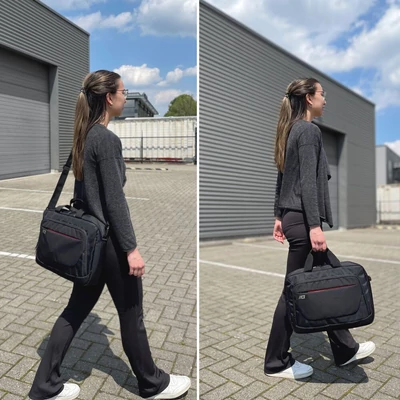 Kép 6/9 - ACT AC8570 Suburb shoulder bag for laptops up to 15,6" Black