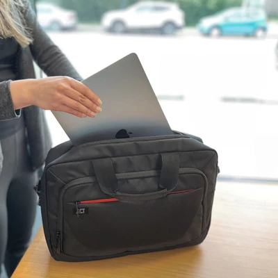 Kép 7/9 - ACT AC8570 Suburb shoulder bag for laptops up to 15,6" Black