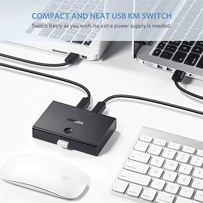 Kép 4/7 - UGREEN USB2.0 Sharing Switch 2x1 Black