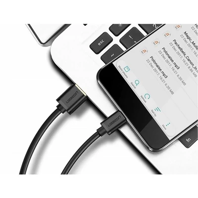Kép 3/3 - UGREEN USB-C to USB-C male/male cable 2m Black
