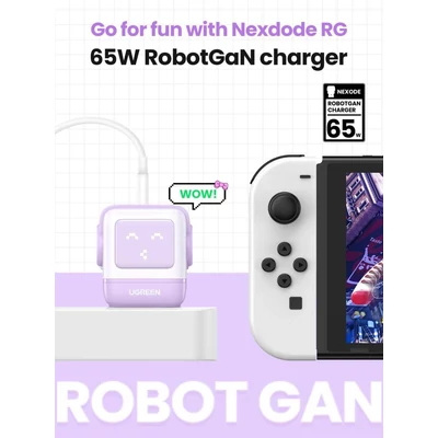 Kép 3/3 - UGREEN Uni Charger 65W Purple