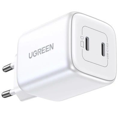 Kép 2/3 - UGREEN Nexode 45W Dual USB-C PD Charger (25W+20W) White