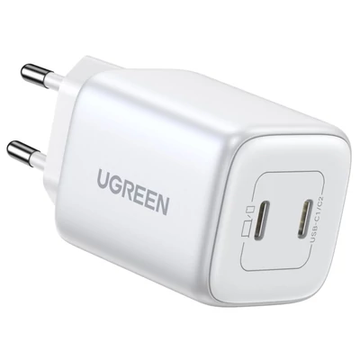 Kép 3/3 - UGREEN Nexode 45W Dual USB-C PD Charger (25W+20W) White