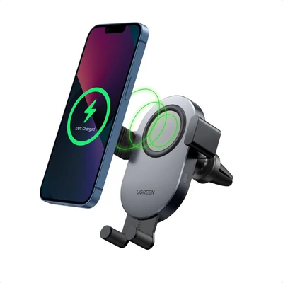Kép 2/4 - UGREEN Qi Wireless Car Charger 15W Black