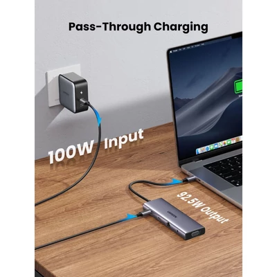 Kép 5/6 - UGREEN Revodok 10-in-1 USB-C Hub Grey