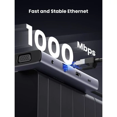Kép 6/6 - UGREEN Revodok 10-in-1 USB-C Hub Grey