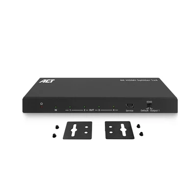 Kép 3/10 - ACT AC7832 4K HDMI Splitter 1 in 4 out EDID support Black