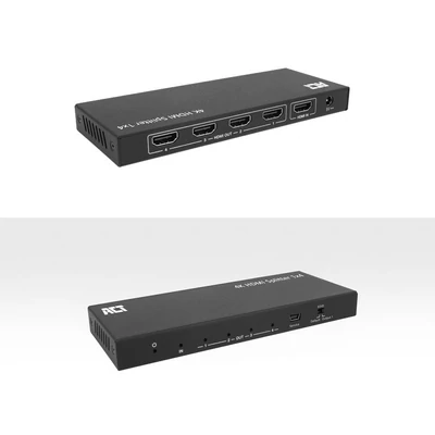 Kép 6/10 - ACT AC7832 4K HDMI Splitter 1 in 4 out EDID support Black