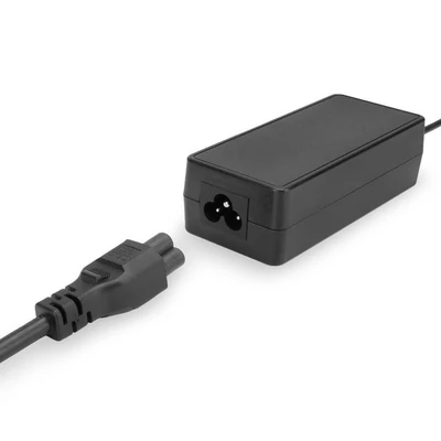 Kép 5/6 - ACT AK5407 Powercord mains connector Schuko CEE 7/7 male (angled) - C5 IEC 0,5m Black